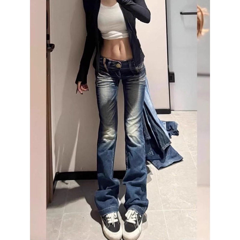 Summer Y2K Fashion Retro Punk  – Embroidery Jeans Sakura recenzja i cena