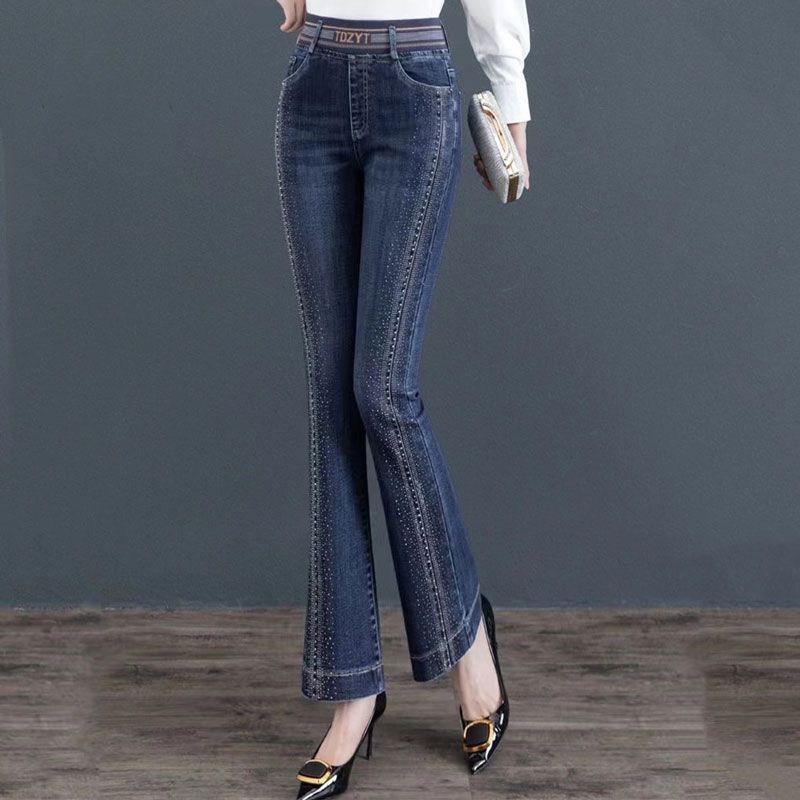 Korean Fashion Simple Elegant  – Embroidery Jeans Sakura recenzja i cena