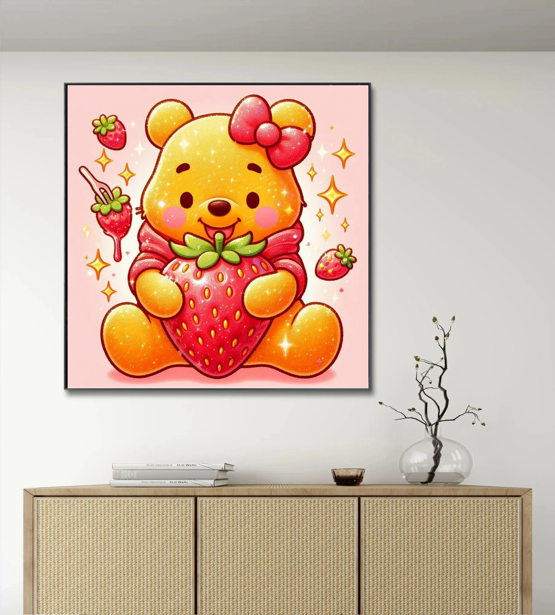 Cross Stitch Strawberry Winnie – Embroidery Roll Pattern recenzja i cena