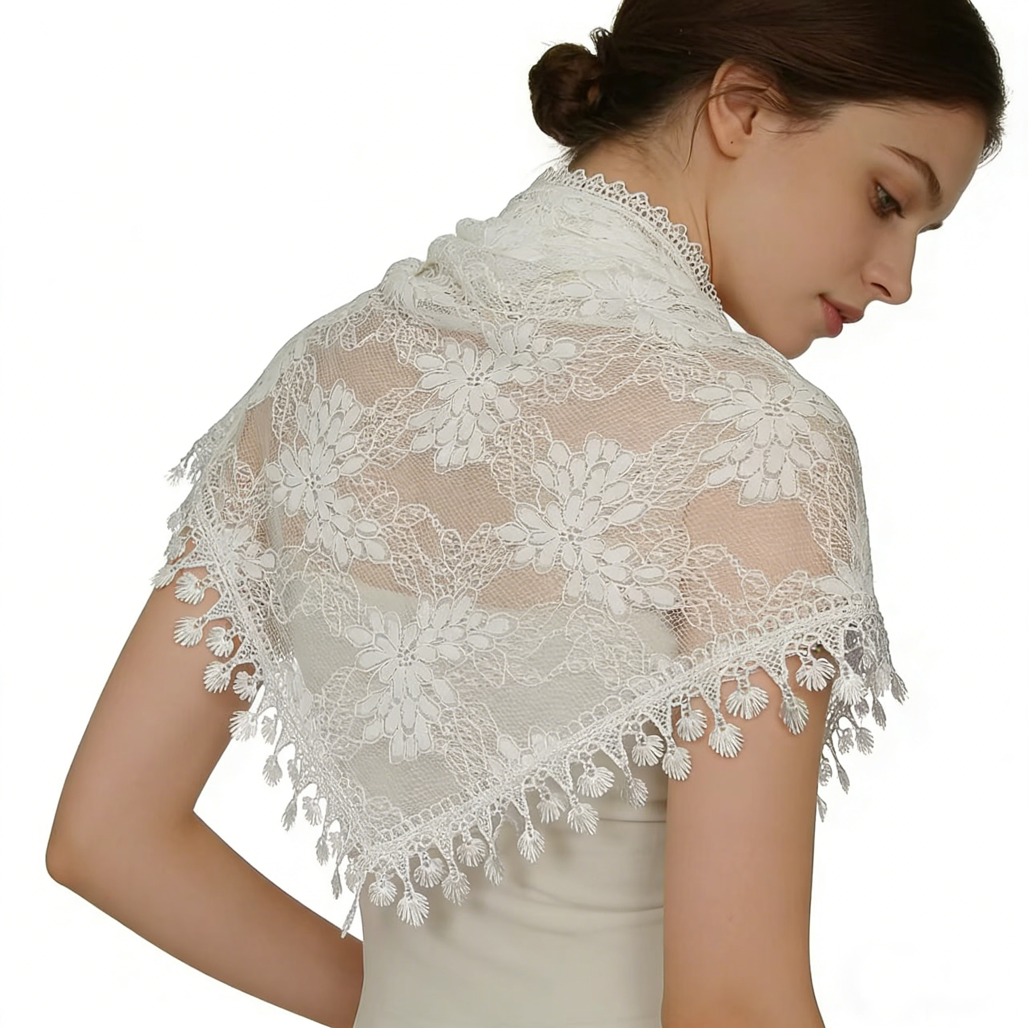 Bohemian Lace Floral Embroider – Embroidery Veil recenzja i cena