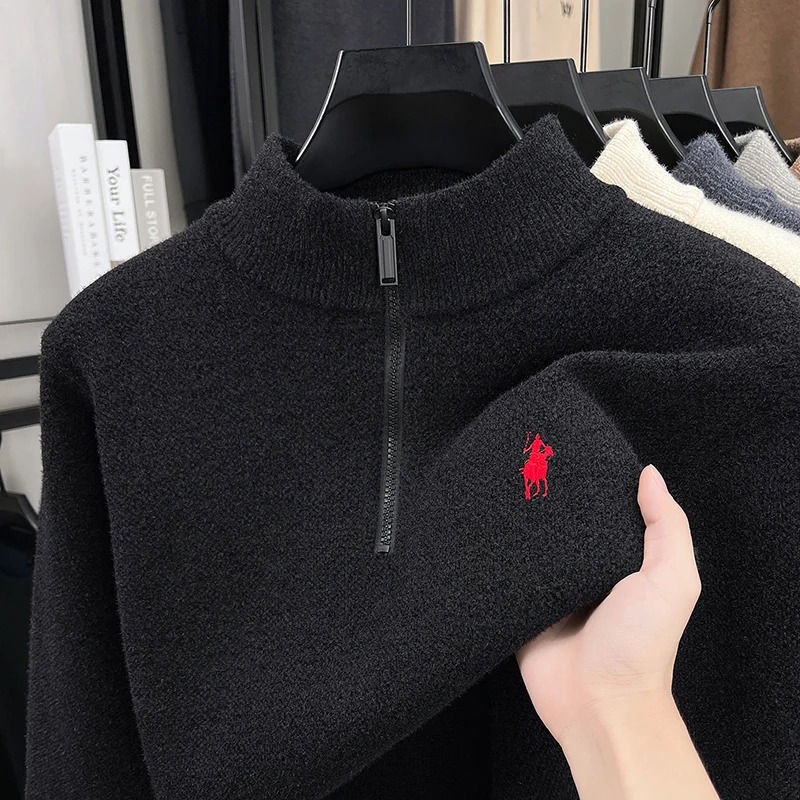 High end zipper stand up colla – Embroidery Design Logo recenzja i cena
