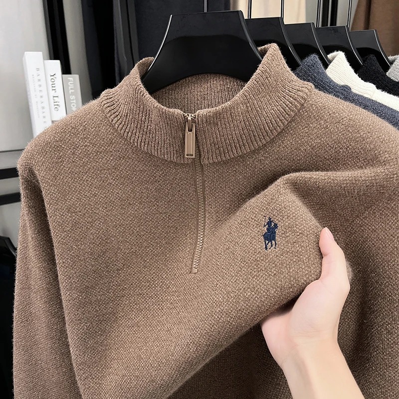 High end zipper stand up colla – Embroidery Design Logo recenzja i cena
