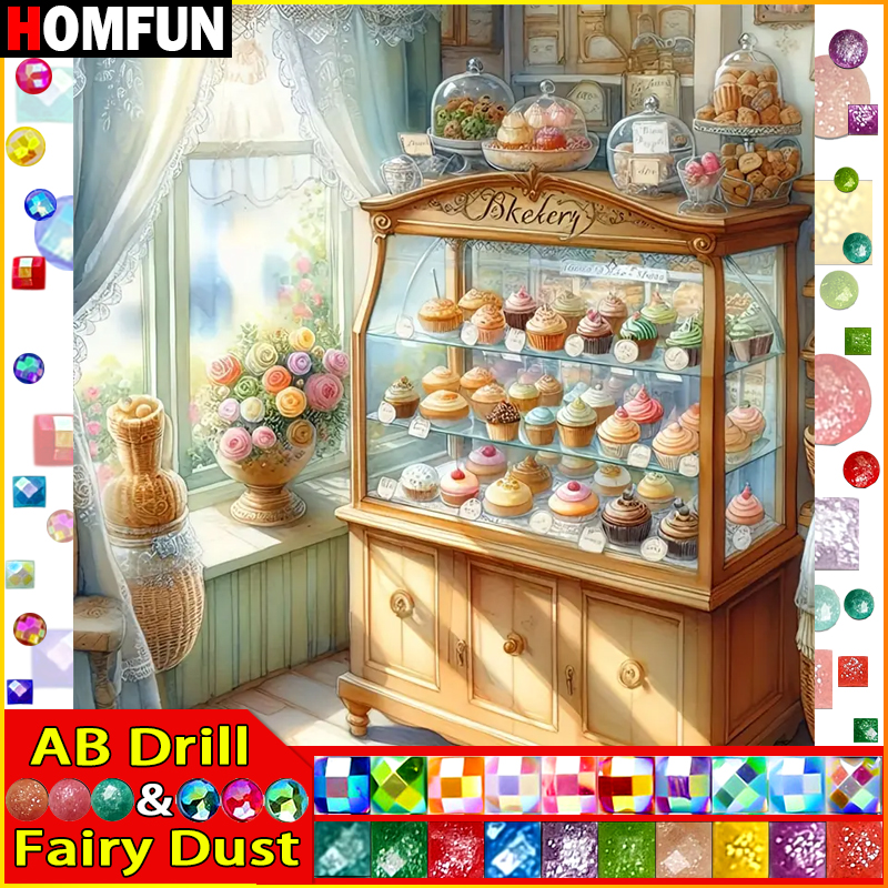 HOMFUN Fairy Dust AB Full Diam – Embroidery Roll Pattern recenzja i cena