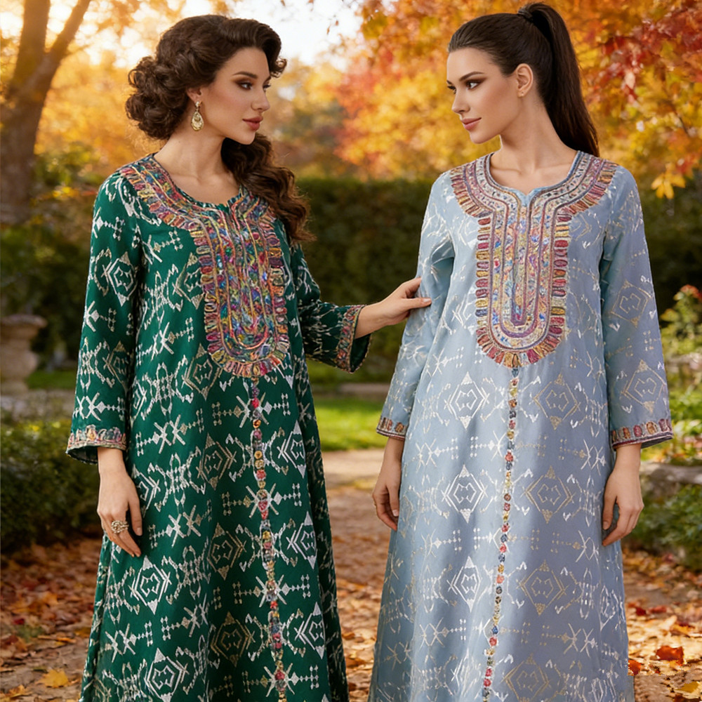 Muslim Embroidery Maxi Dress W – Embroidery Kebaya recenzja i cena