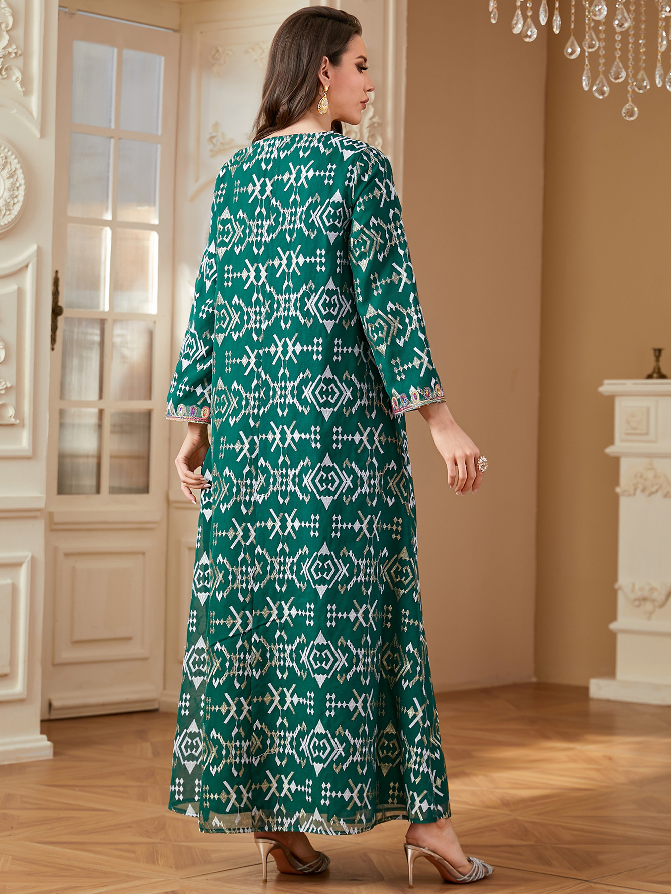 Muslim Embroidery Maxi Dress W – Embroidery Kebaya recenzja i cena
