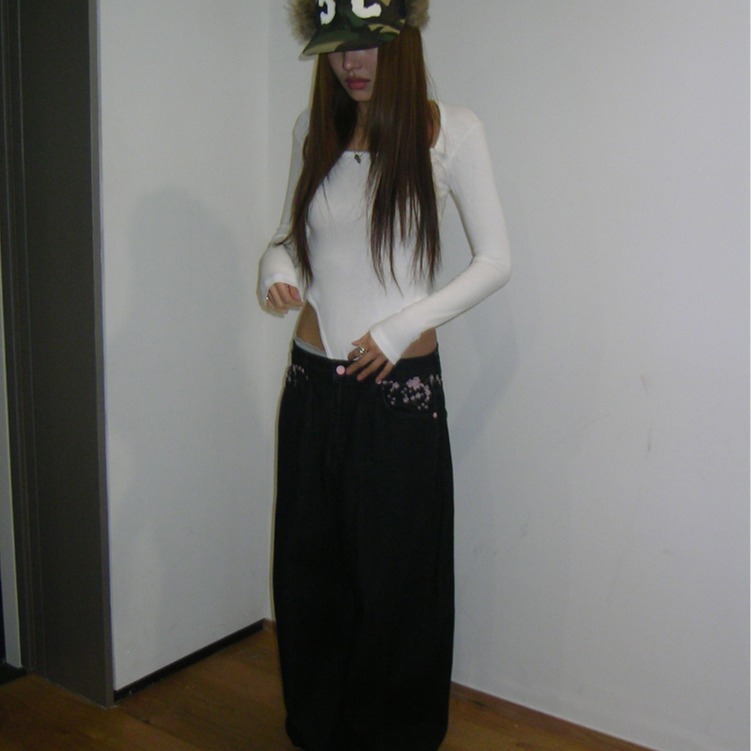 Sakura Embroidery High Waist W – Embroidery Jeans Sakura recenzja i cena