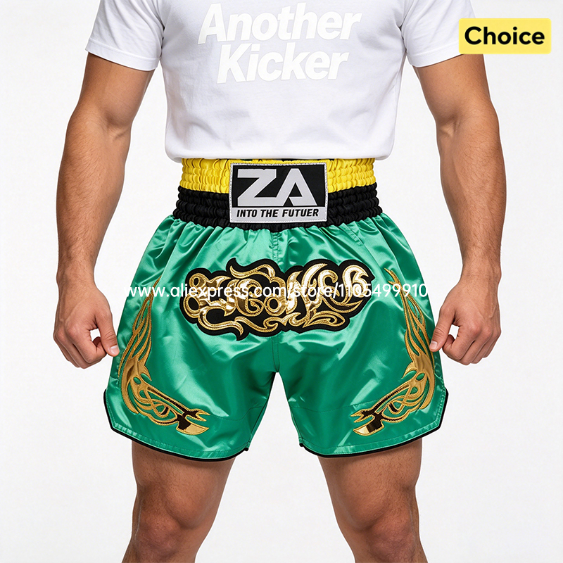 Muay Thai Kickboxing Shorts Gr – Embroidery Artist recenzja i cena