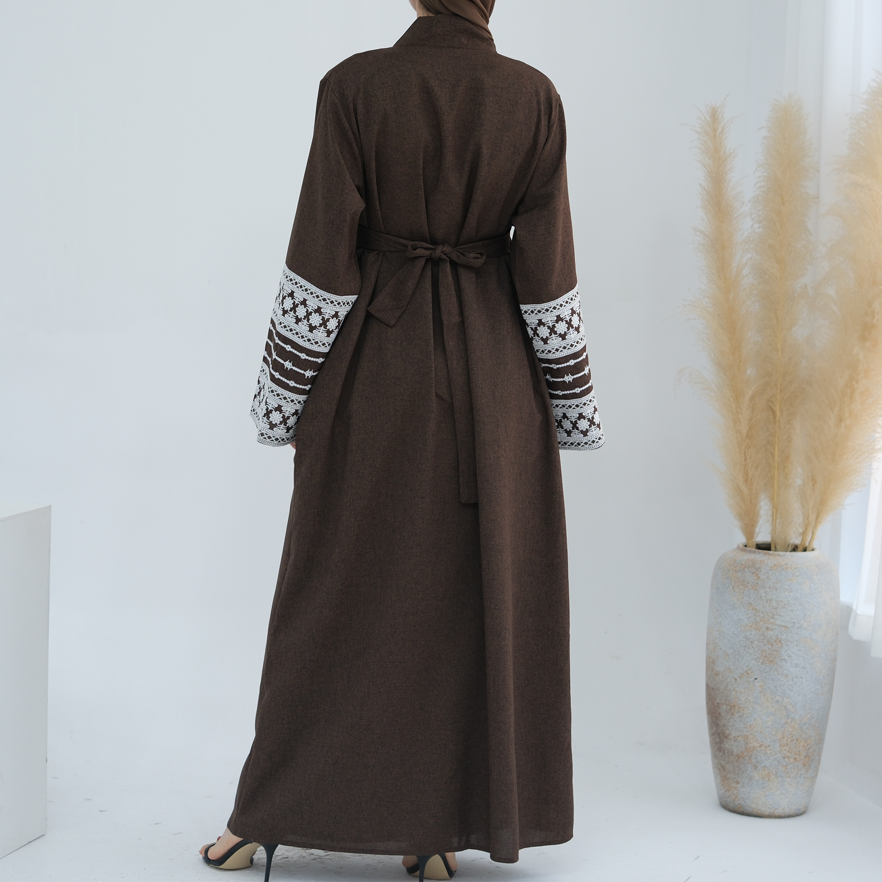 Embroidery Open Abaya for Wome – Embroidery Kebaya recenzja i cena