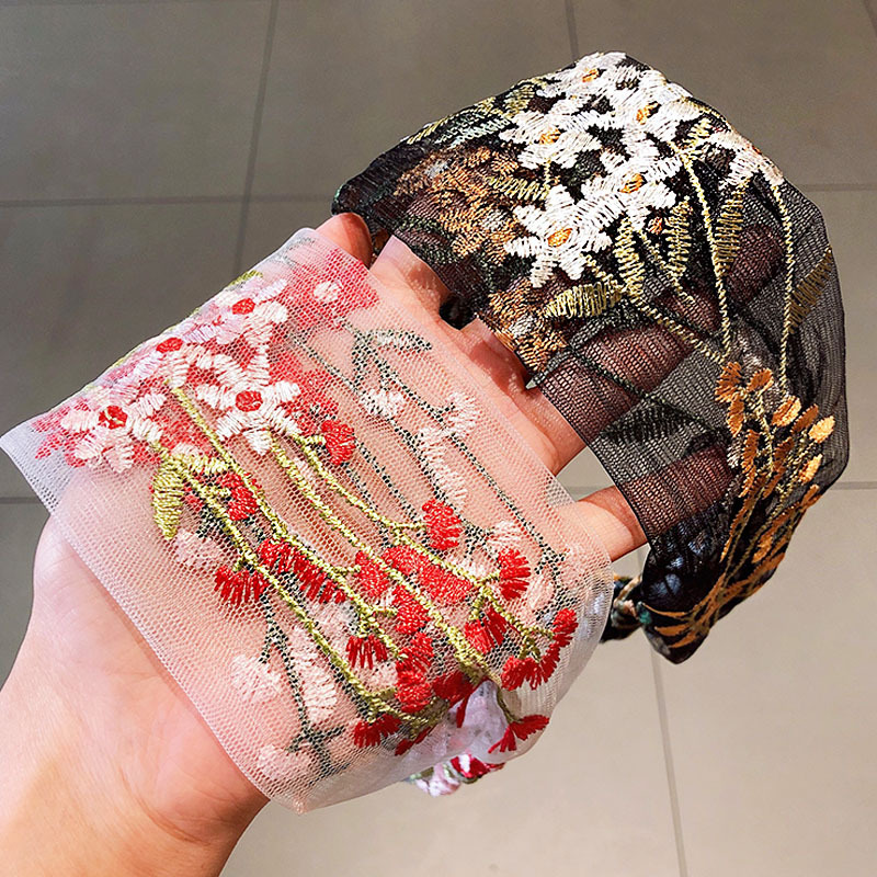 Female Ethnic Hairbands Elasti – Embroidery Knot recenzja i cena