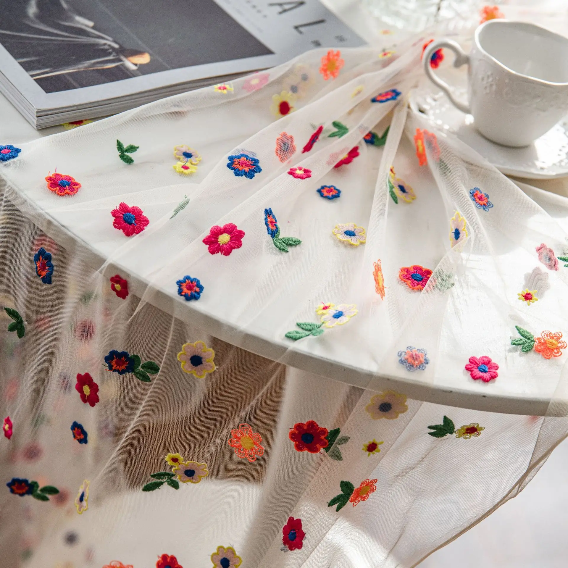 Christmas Transparent Lace Tab – Embroidery Xmas recenzja i cena