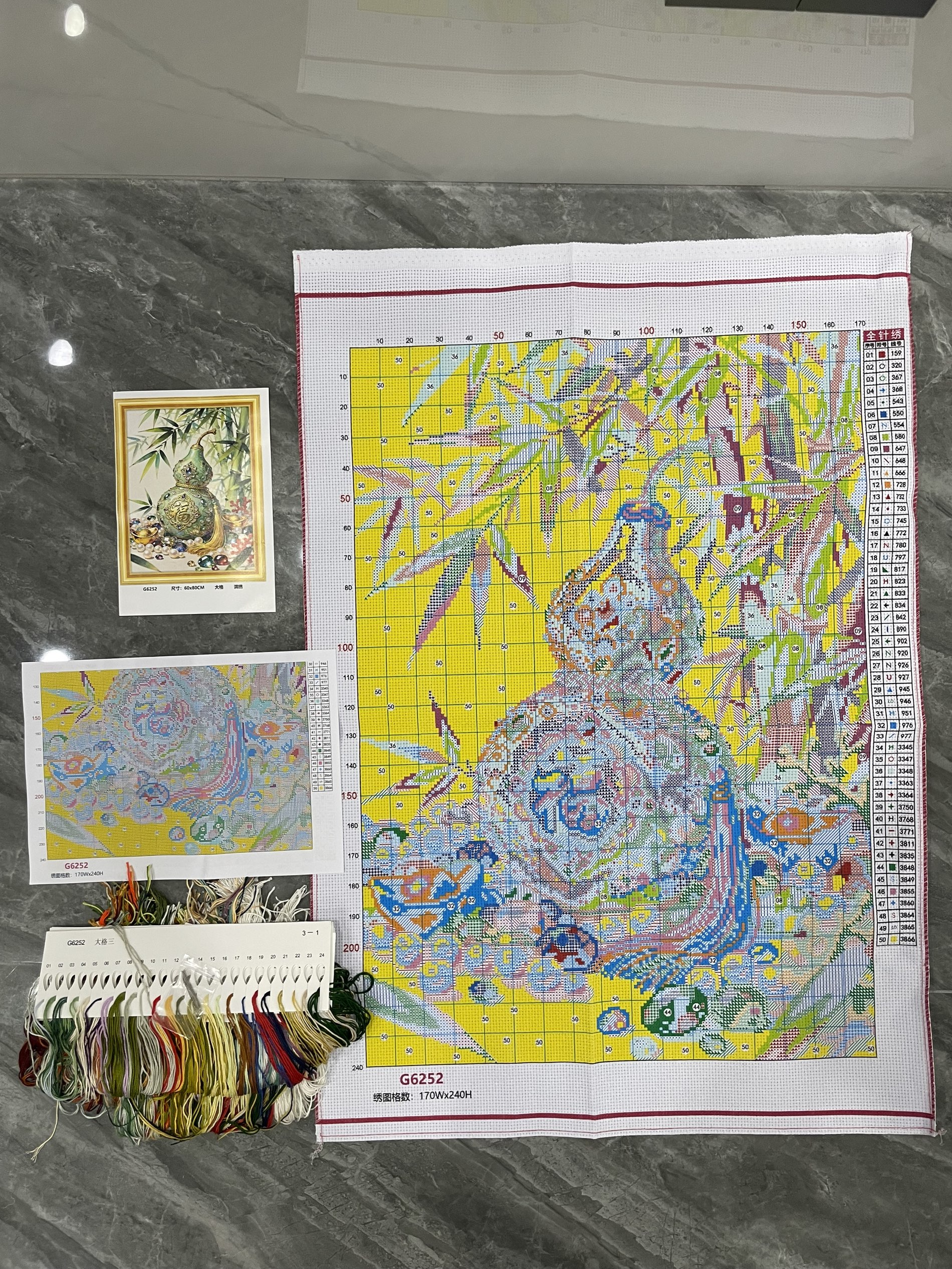 9CT 11CT gourd Embroidery DIY  – Embroidery Job recenzja i cena