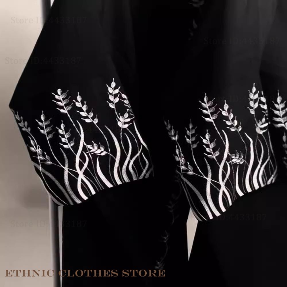 Muslim Women Dress Elegant Bla – Embroidery Kebaya recenzja i cena