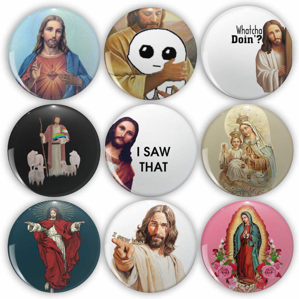 Jesus I Saw That Tinplate Pins – Embroidery Letter M recenzja i cena