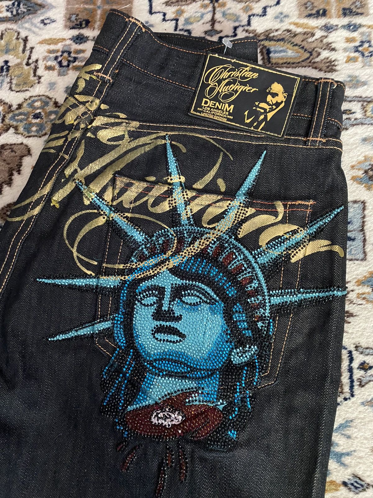 Harajuku Y2k 2000s Women Cloth – Embroidery Jeans Sakura recenzja i cena