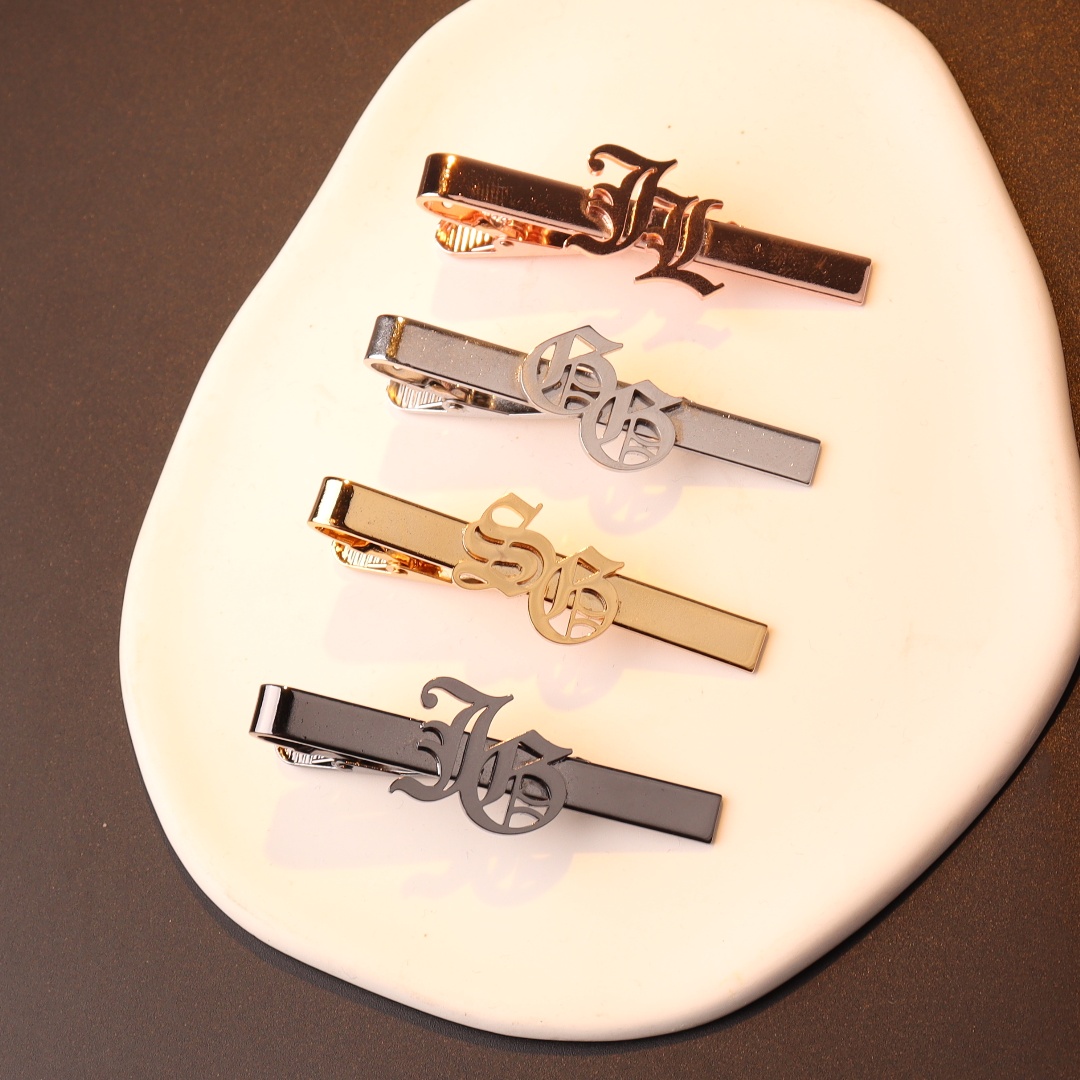 Custom Name Initials Tie Clip  – Embroidery Knot recenzja i cena