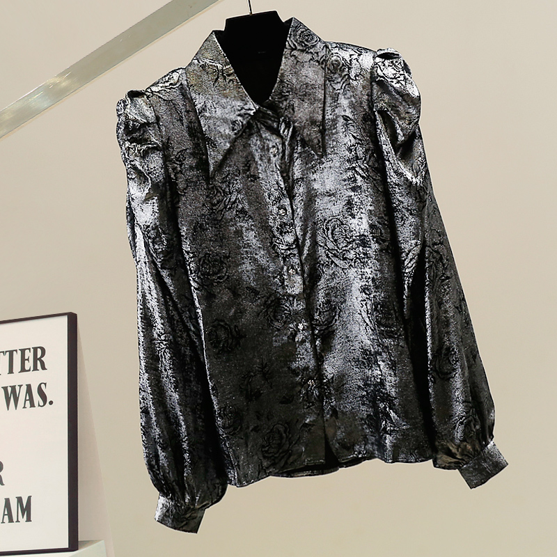 Glossy Long Sleeve Shirt Matte – Embroidery Unique Design recenzja i cena