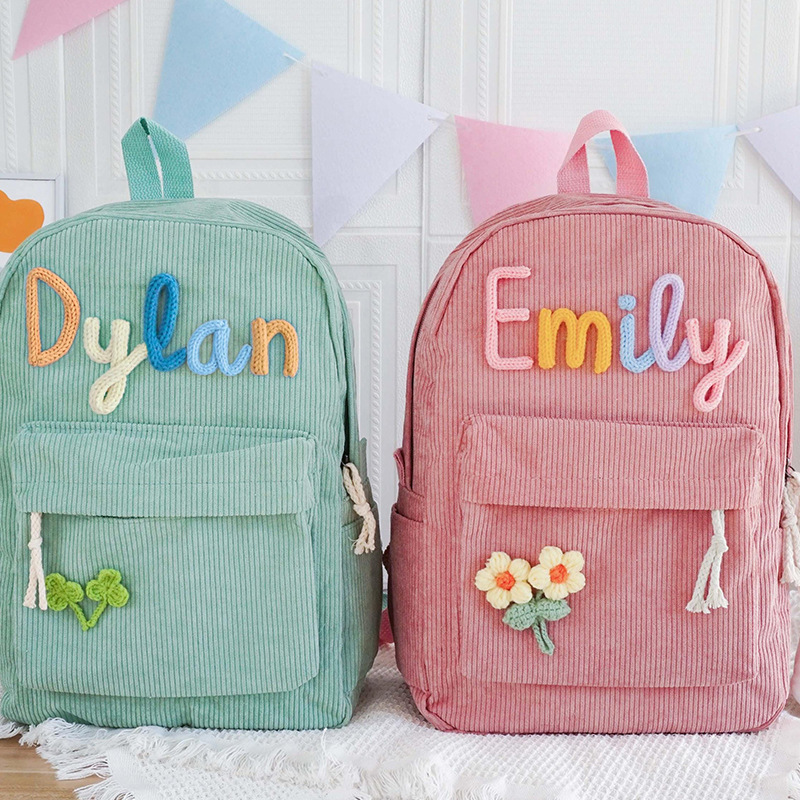 Customized Kids Backpack Bag H – Embroidery Names recenzja i cena
