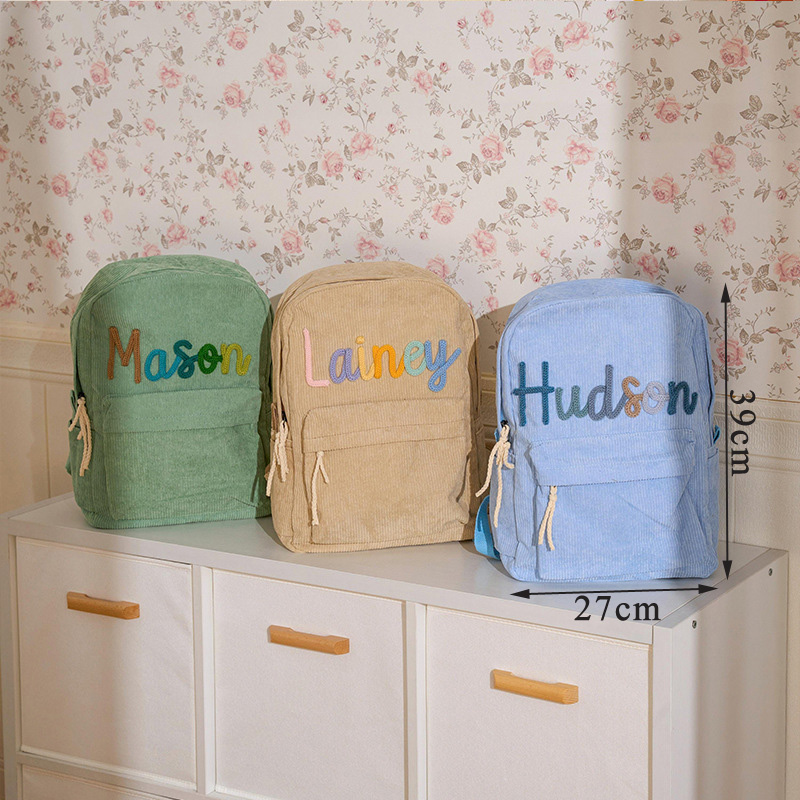 Customized Kids Backpack Bag H – Embroidery Names recenzja i cena