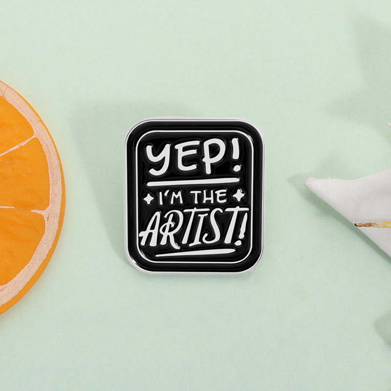 Yep I’m The Artist Enamel Pin  – Embroidery Letter M recenzja i cena