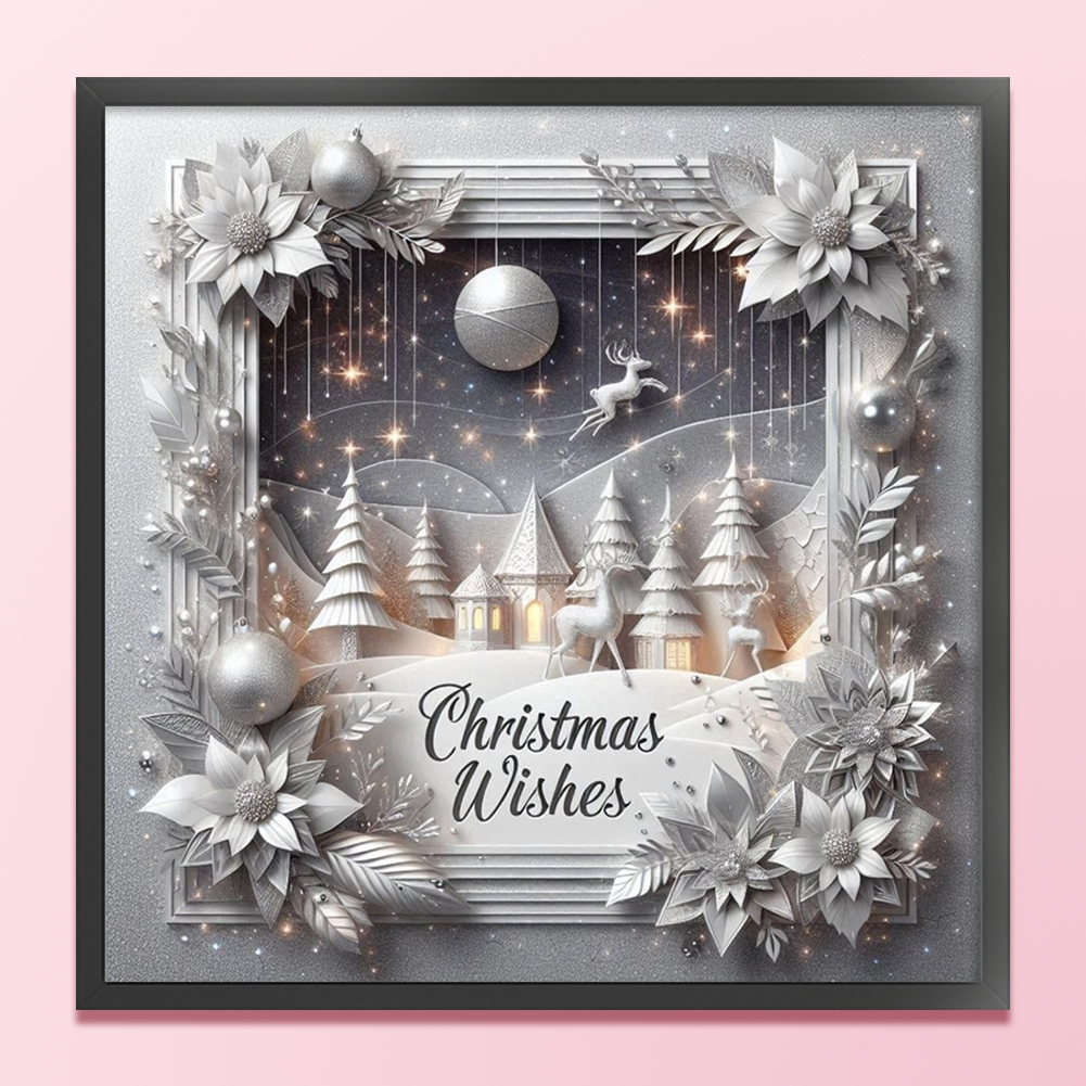 Xmas Printed Cross Stitch Kit  – Embroidery Xmas Decorations recenzja i cena