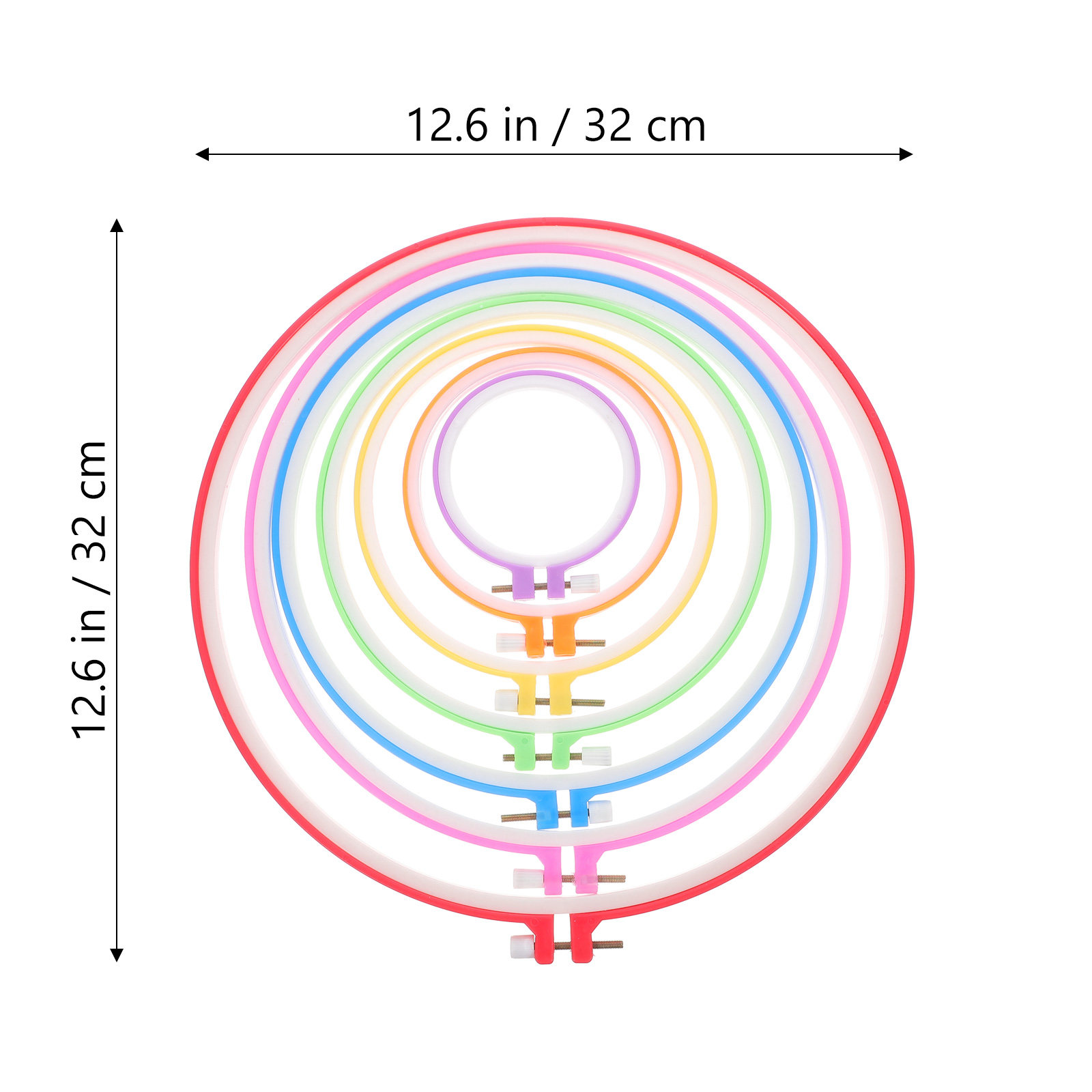 7Pcs Premium Embroidery Hoops  – Embroidery Ring Sizes recenzja i cena