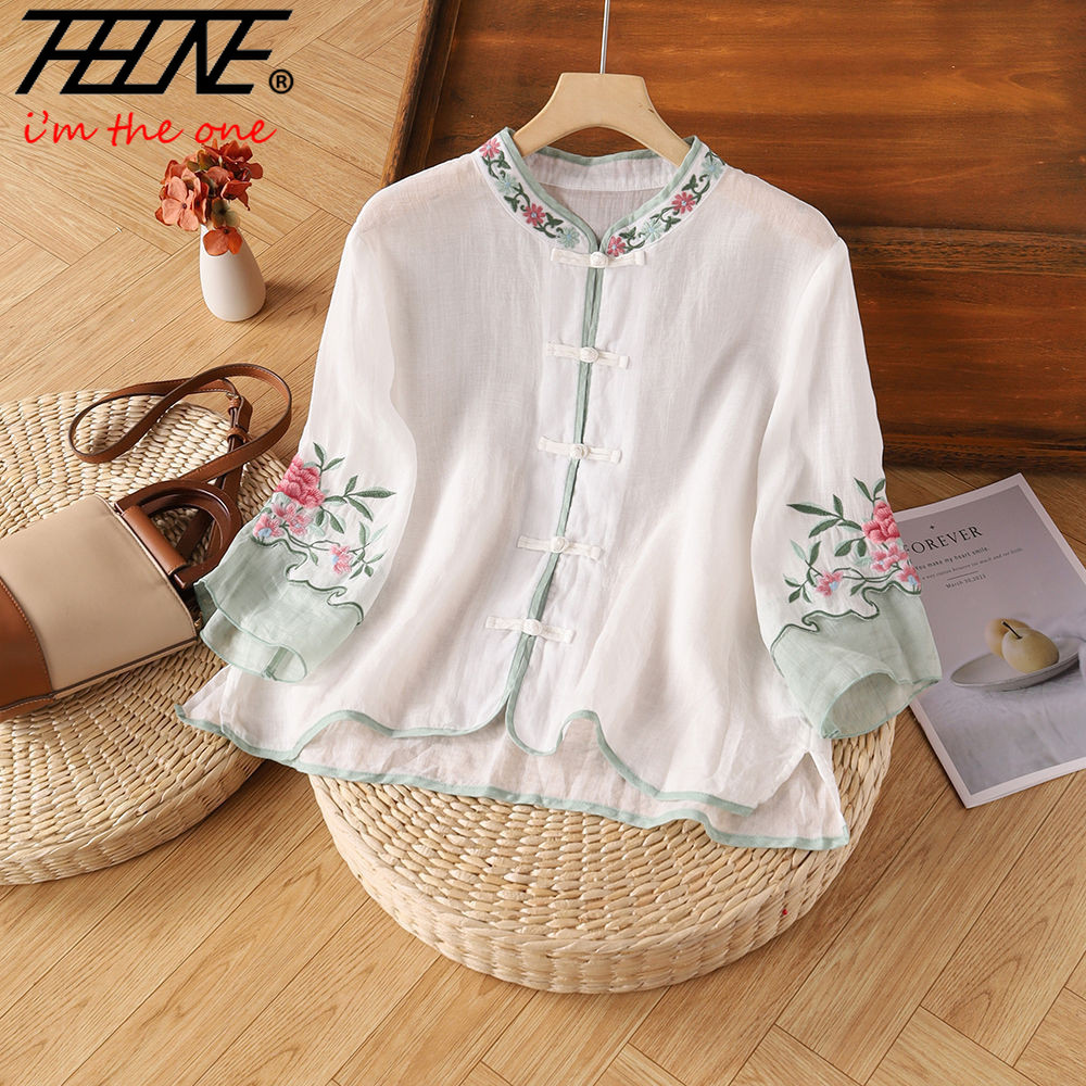 THHONE Embroidery Blouse Shirt – Embroidery Baju recenzja i cena