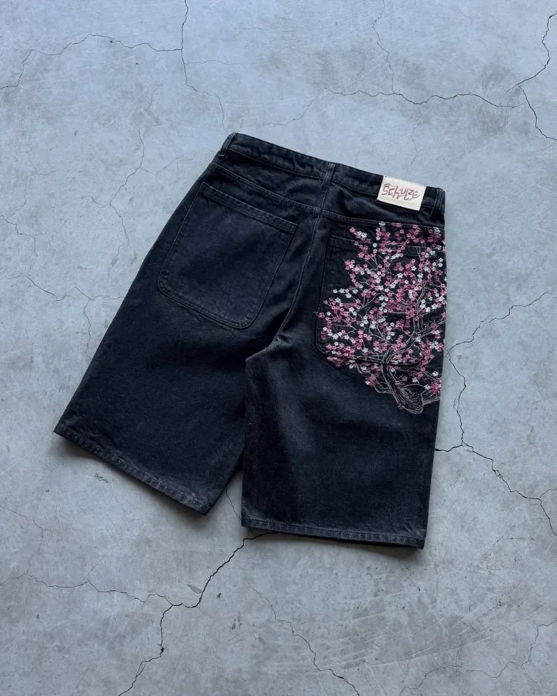 Sakura Pocket Embroidery Fashi – Embroidery Jeans Sakura recenzja i cena