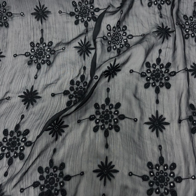 Black Semi Transparent Hollow  – Embroidery Knot recenzja i cena