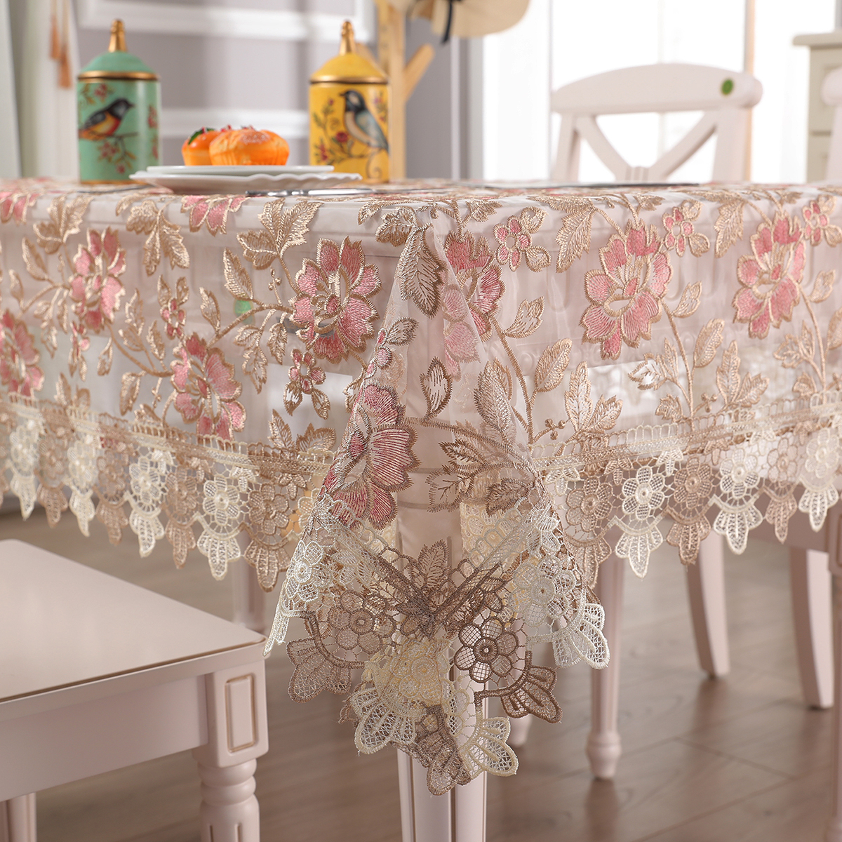 Battilo Lace Table Cover Round – Embroidery Xmas recenzja i cena