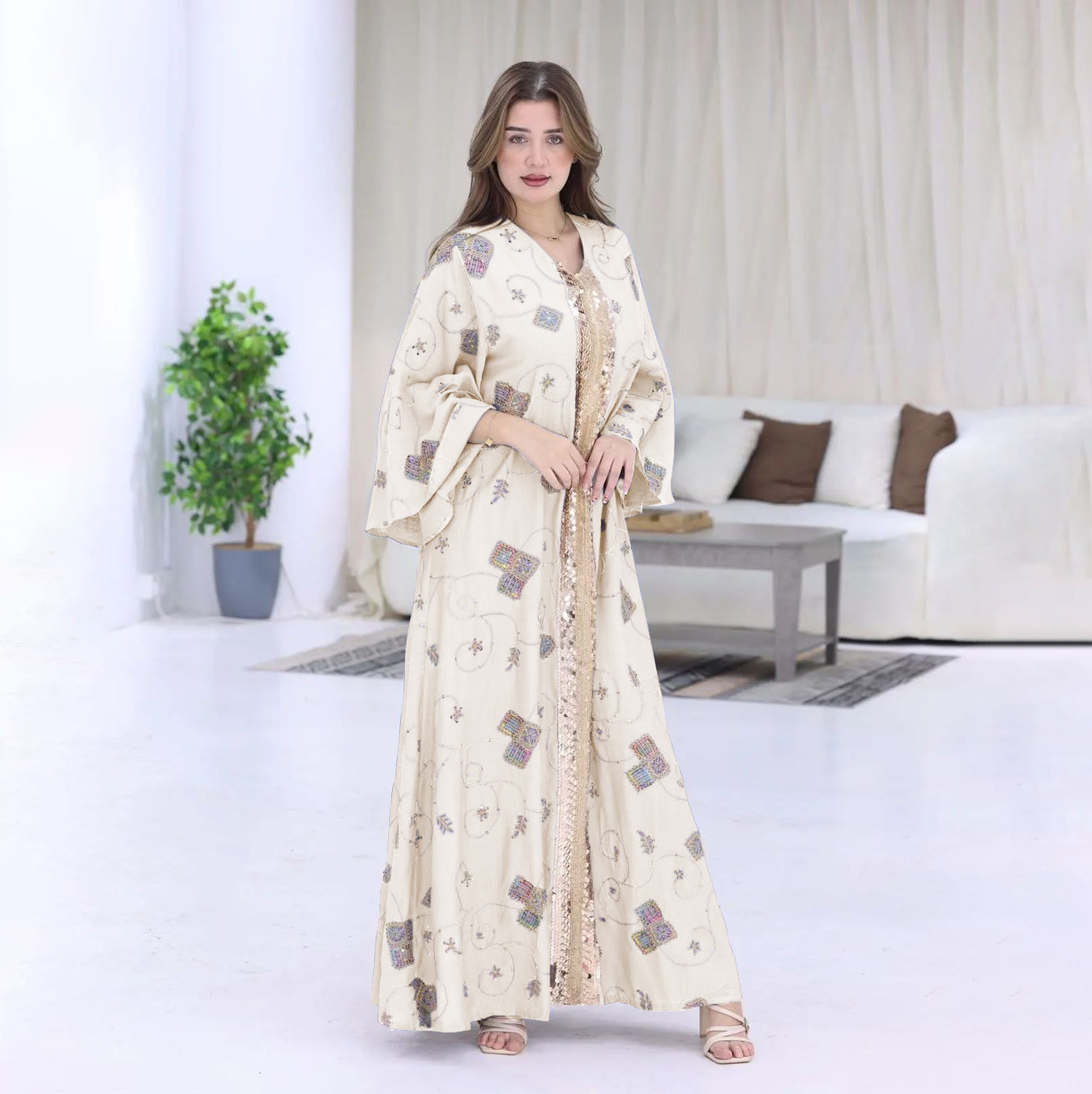 2025 Eid Ramadan Muslim Dress  – Embroidery Kebaya recenzja i cena