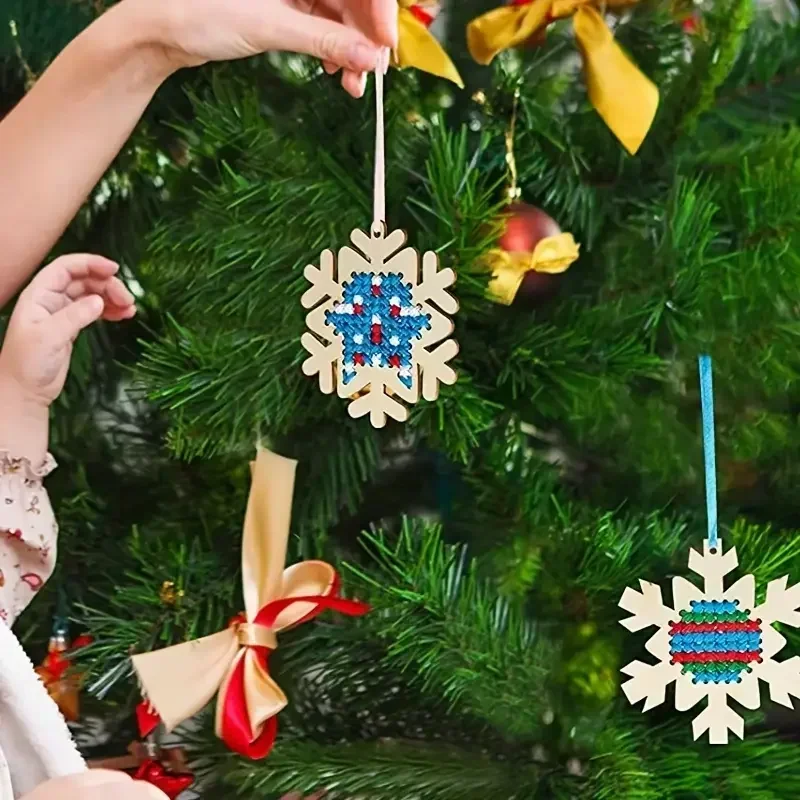 12Set Cross Stitch Hanging Pen – Embroidery Xmas Decorations recenzja i cena