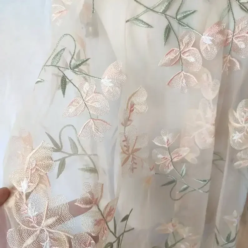 Beautiful Flower Lace fabric A – Embroidery Veil recenzja i cena