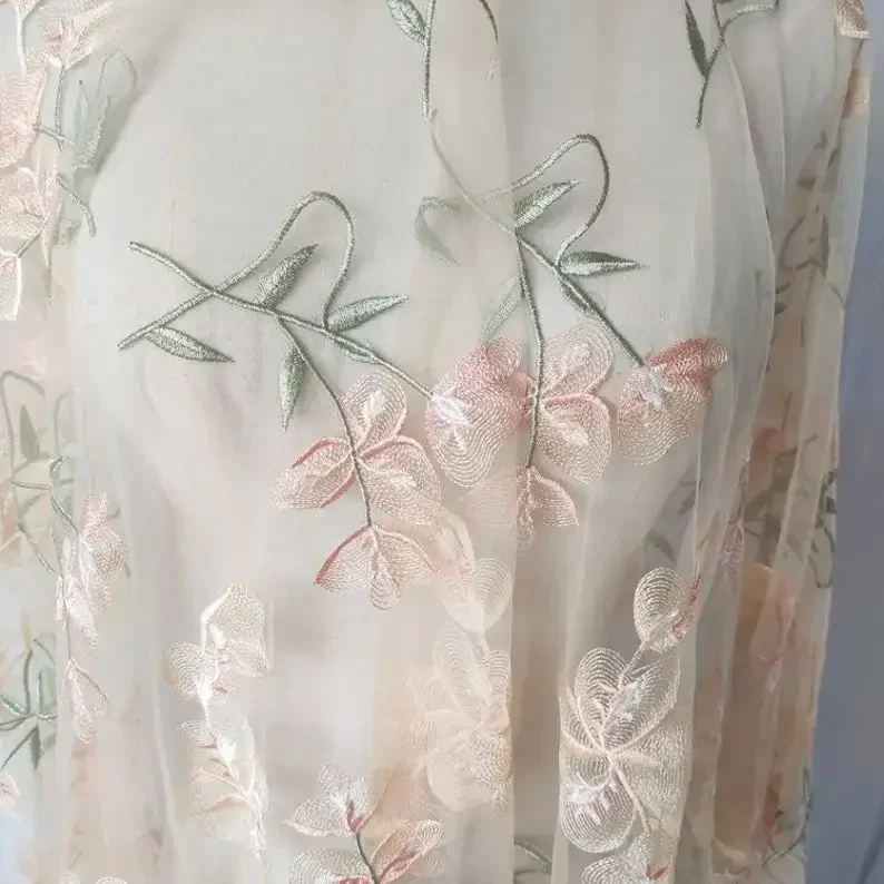Beautiful Flower Lace fabric A – Embroidery Veil recenzja i cena