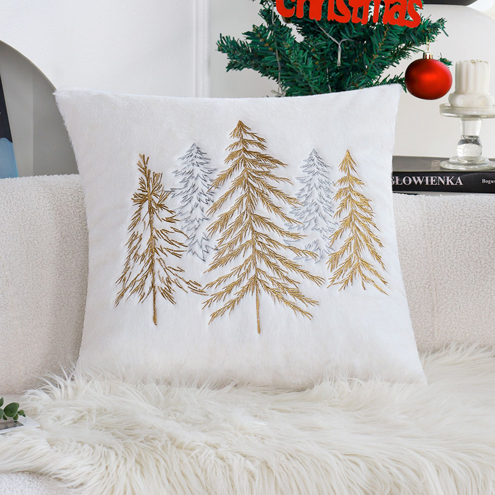 Christmas Faux Rabbit Fur Pill – Embroidery Xmas Decorations recenzja i cena