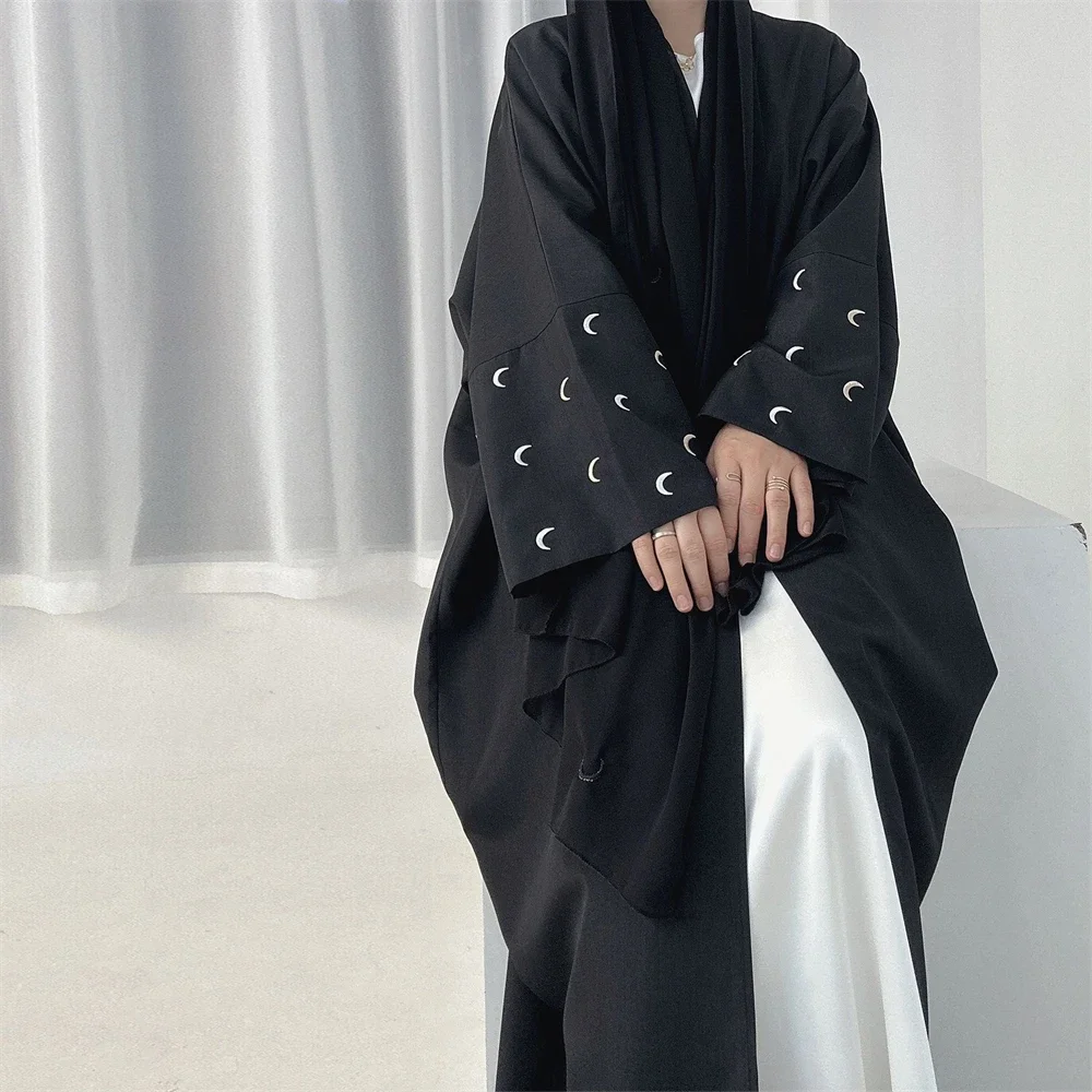 Open Abaya Muslim Dress Women  – Embroidery Kebaya recenzja i cena