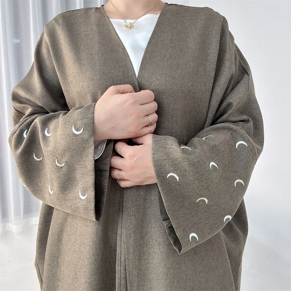 Open Abaya Muslim Dress Women  – Embroidery Kebaya recenzja i cena