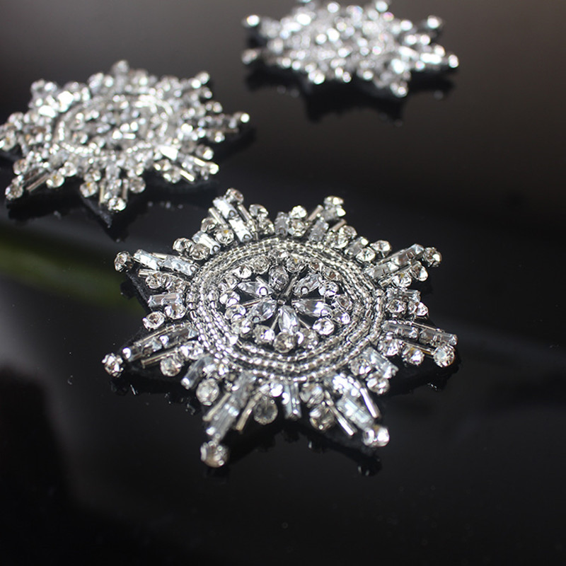 3pcs/lot Star Badge Beaded Pat – Embroidery Xmas recenzja i cena