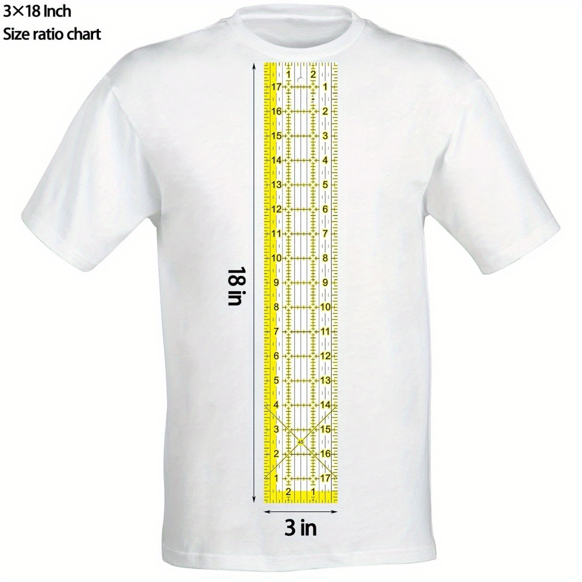 Acrylic Ruler 7 Piece Set, Non – Embroidery Ring Sizes recenzja i cena