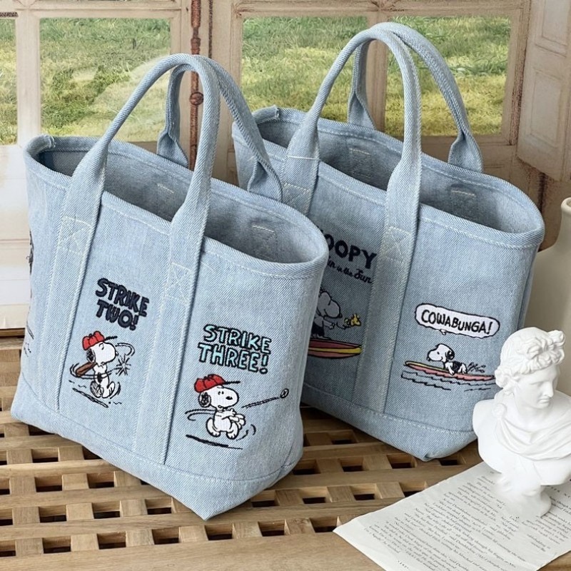 Snoopy Canvas Bag Cute Embroid – Embroidery Xmas recenzja i cena