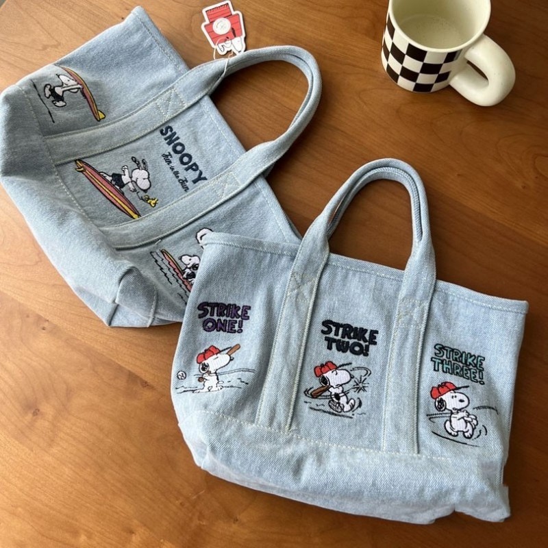 Snoopy Canvas Bag Cute Embroid – Embroidery Xmas recenzja i cena