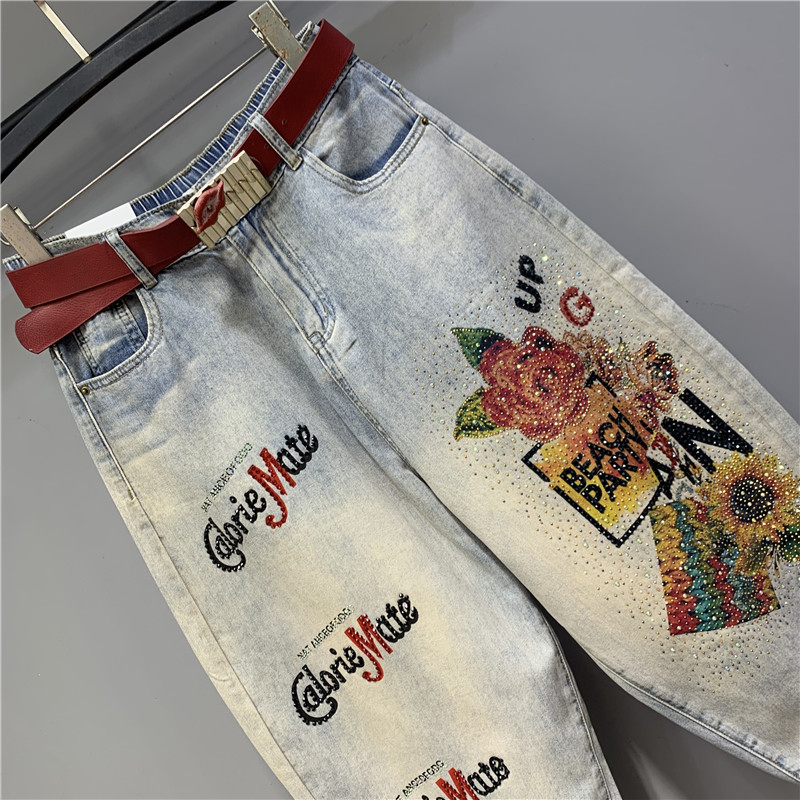 High Waisted Jeans 2023 Spring – Embroidery Jeans Sakura recenzja i cena