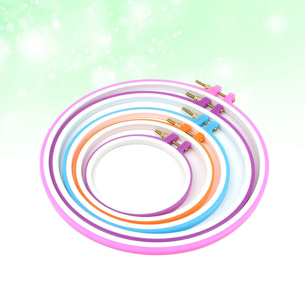 5Pcs Embroidery Hoop Set Plast – Embroidery Hooping recenzja i cena